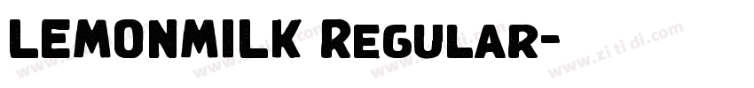 LEMONMILK Regular字体转换